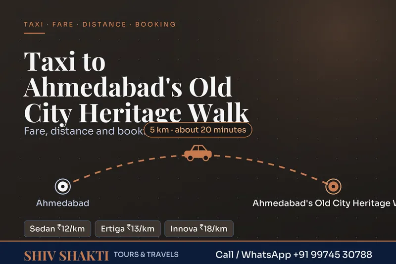 Ahmedabad Old City Heritage Walk taxi
