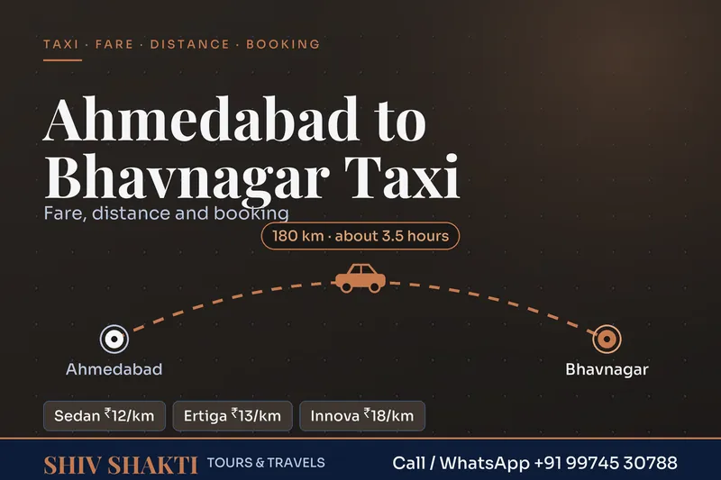 Ahmedabad to Bhavnagar Taxi