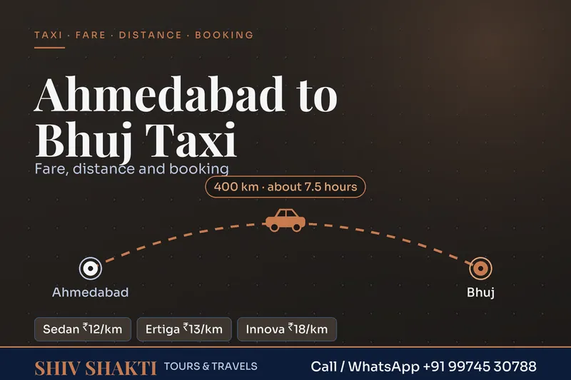 Ahmedabad to Bhuj Taxi