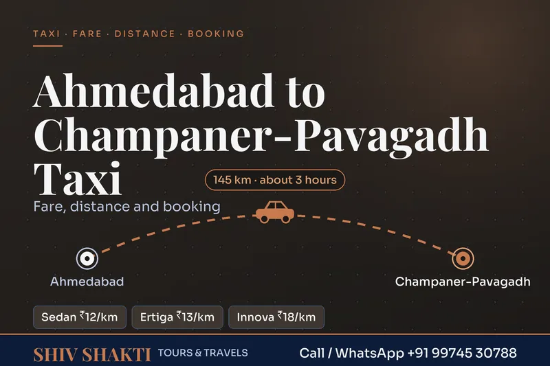 Ahmedabad to Champaner-Pavagadh Taxi