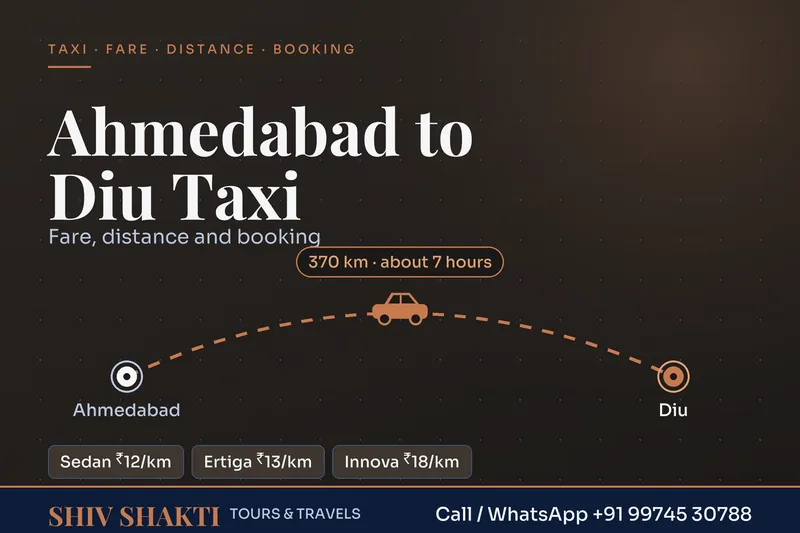 Ahmedabad to Diu Taxi