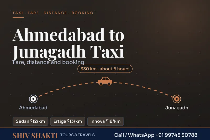 Ahmedabad to Junagadh Taxi
