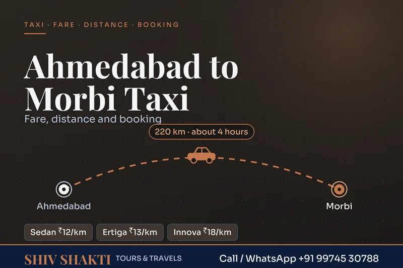 Ahmedabad to Morbi Taxi