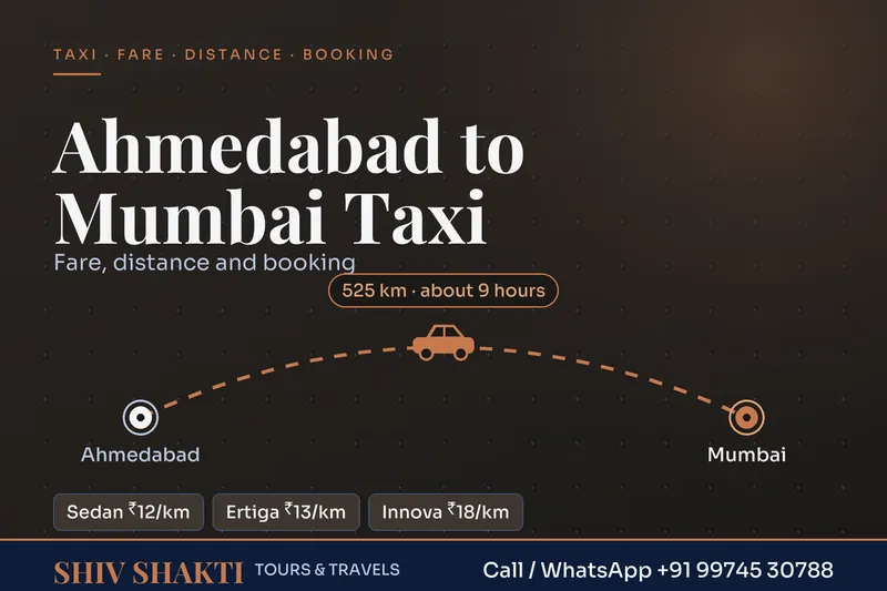Ahmedabad to Mumbai Taxi