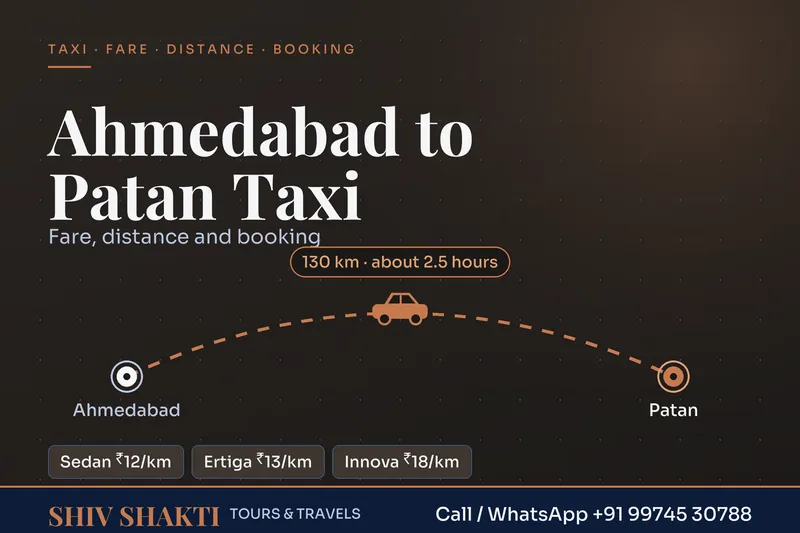 Ahmedabad to Patan Taxi