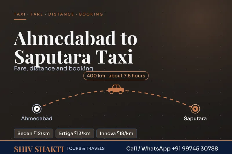 Ahmedabad to Saputara Taxi