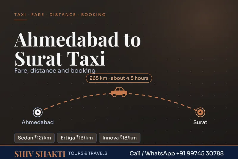 Ahmedabad to Surat taxi