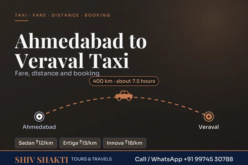 Ahmedabad to Veraval Taxi