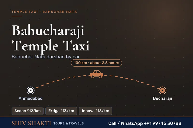 Bahucharaji temple taxi