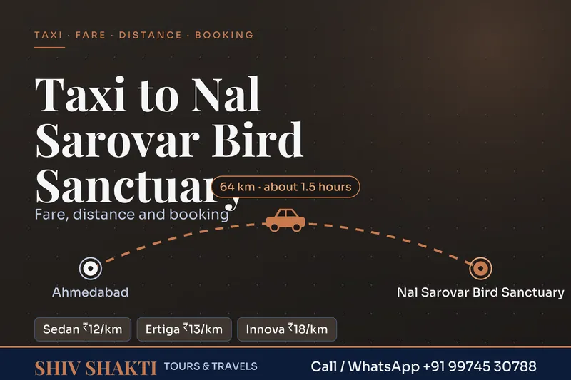 Taxi to Nal Sarovar Bird Sanctuary