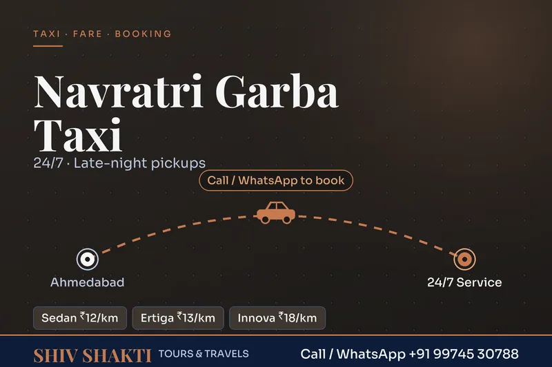 Navratri Garba Night Taxi in Ahmedabad