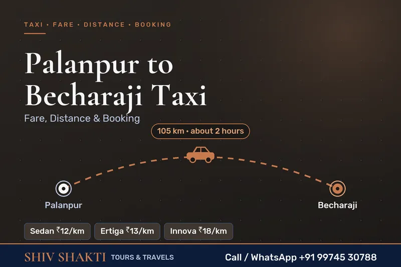 Palanpur to Becharaji Taxi