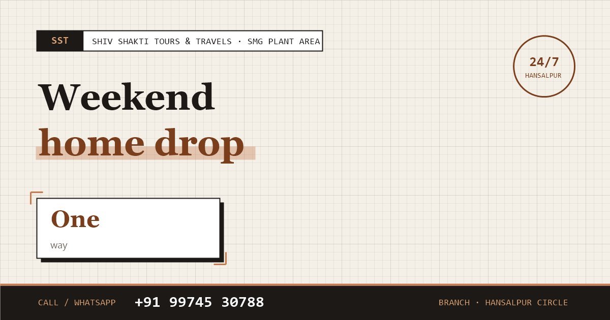 Weekend Home Drop From SMG Plant