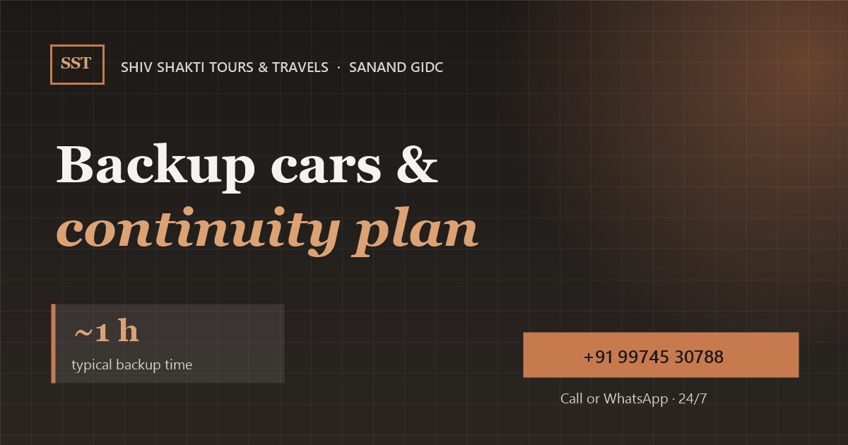 Backup Vehicle & Continuity Plan