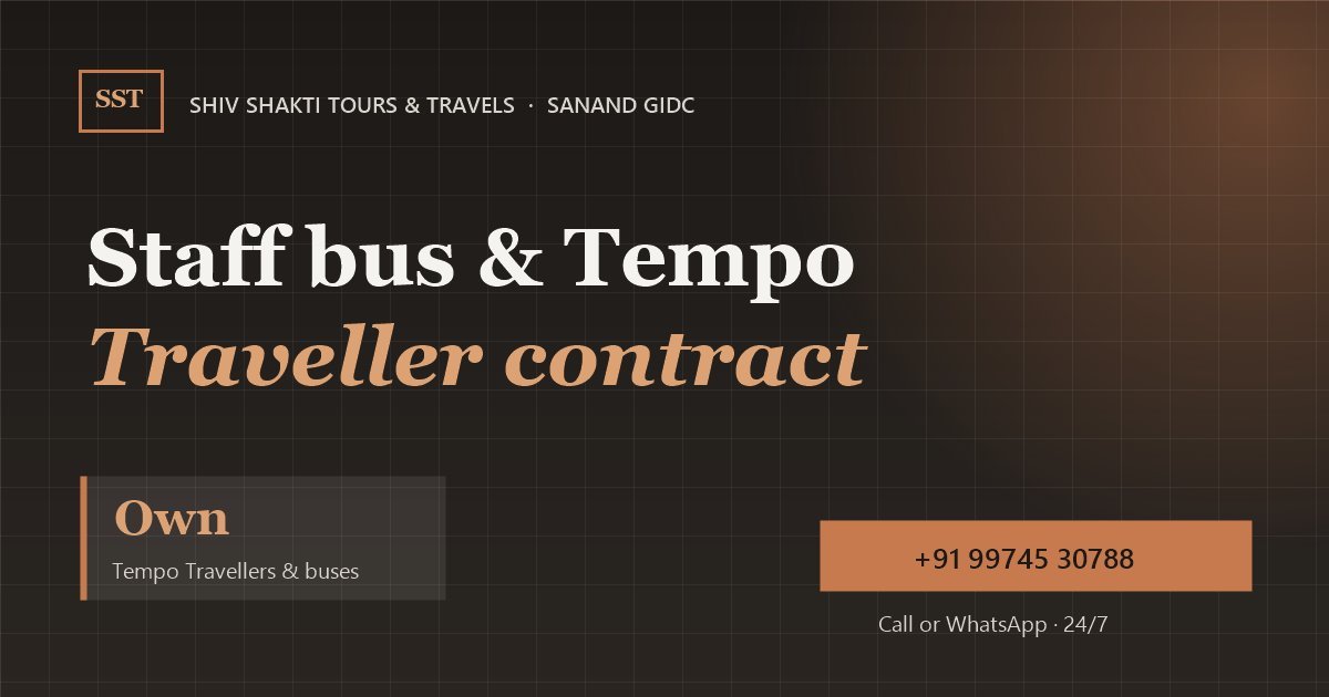 Staff Bus & Tempo Traveller Contract