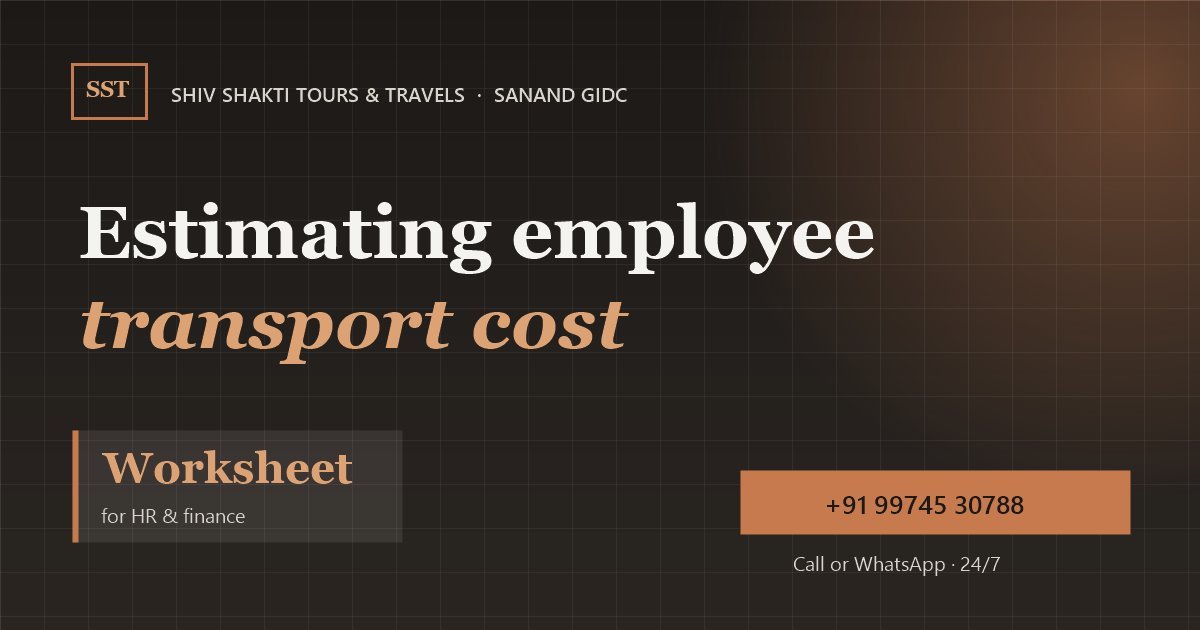 How to Estimate Employee Transport Cost