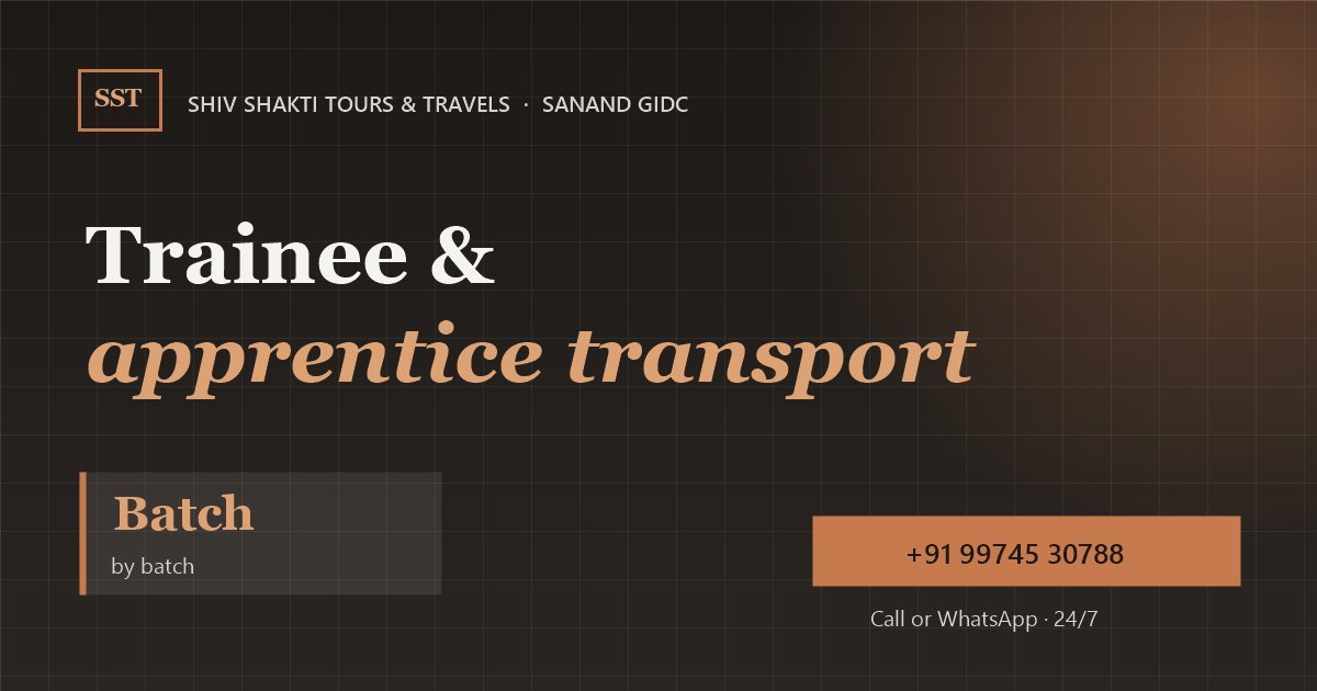 Trainee & Apprentice Transport