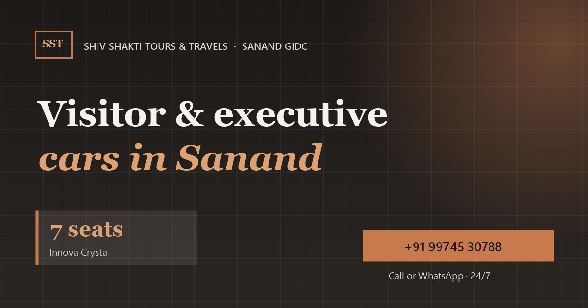 Visitor & Executive Car in Sanand GIDC
