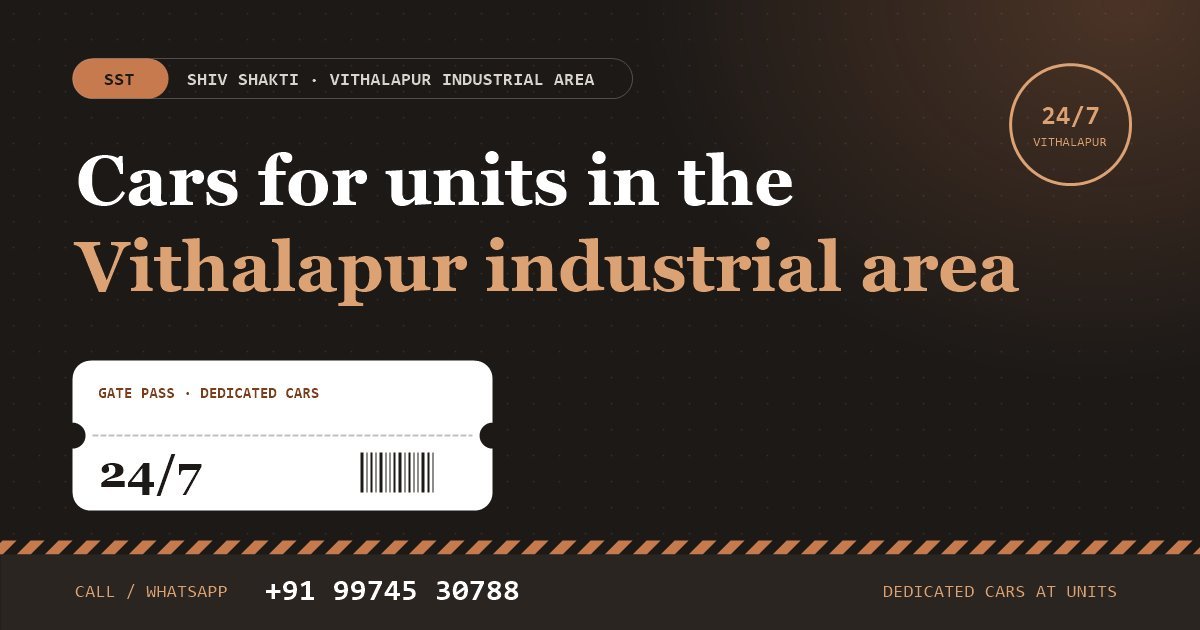 Vithalapur Industrial Area Taxi & Staff Transport