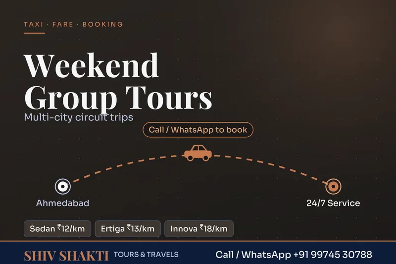 Weekend Group Tour Packages from Ahmedabad